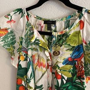 J. Crew Size 6 Tropical Shirt